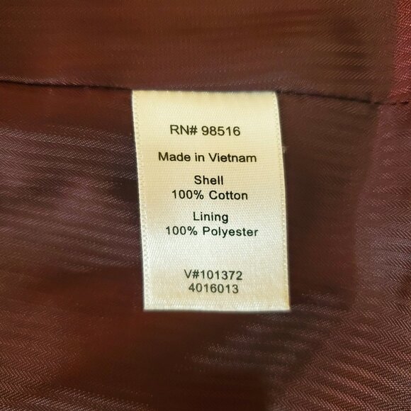 Coldwater Creek BURGUNDY / WINE Velvet Jacket Size 8 - Picture 10 of 13